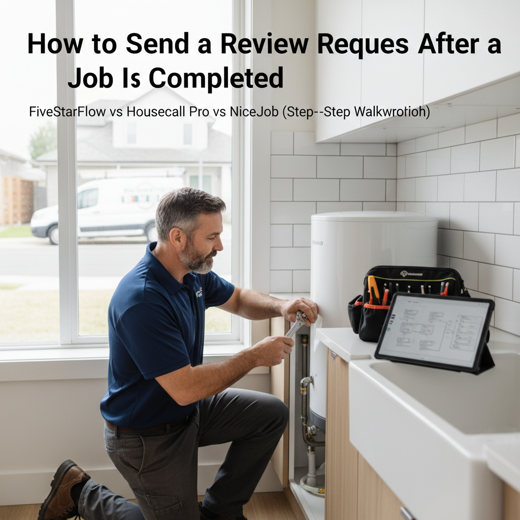 How to Send a Review Request After a Job Is Completed: FiveStarFlow vs Housecall Pro vs NiceJob (Step-by-Step Walkthrough)